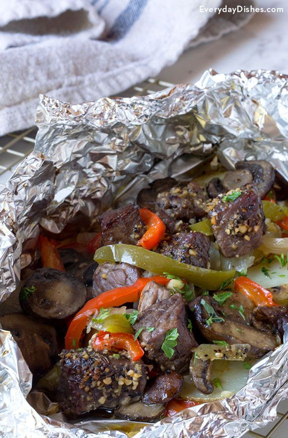 Ground Beef Foil Packets
 Foil Packet Recipe with Beef and Veggies for the Grill