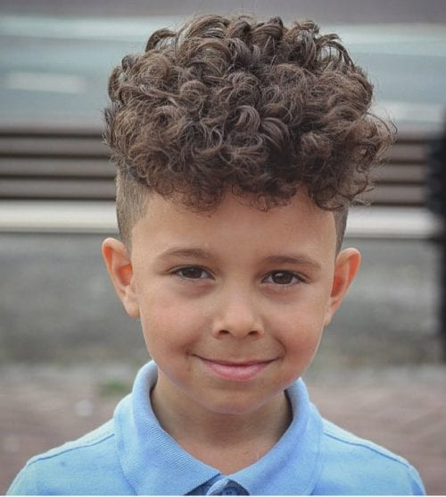 Hairstyle For Curly Hair Boy
 50 Cute Toddler Boy Haircuts Your Kids will Love