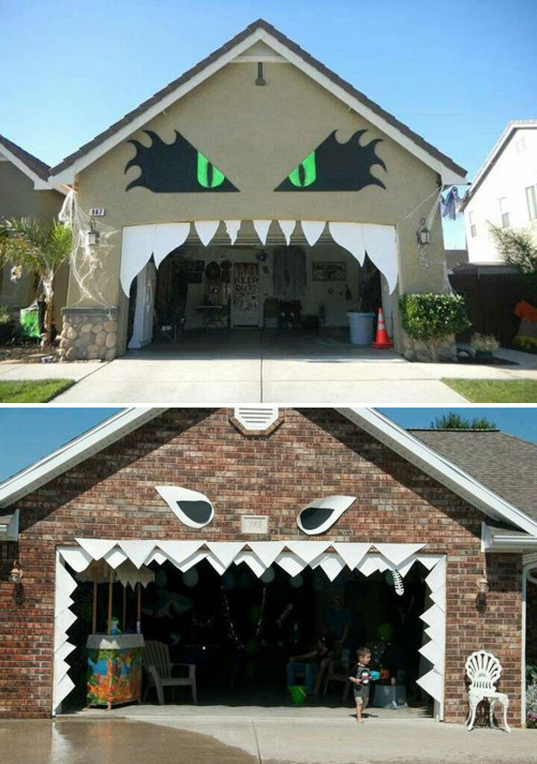 Halloween Garage Door Decorations
 Awesome Garage Door Decorating Ideas for Halloween