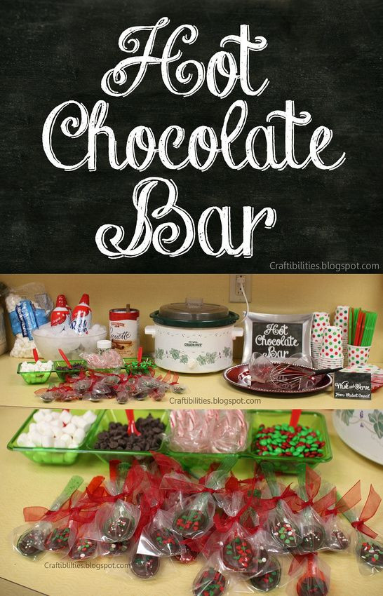 Holiday Gift Ideas For Office Staff
 Hot chocolate bar in the teachers lounge Chocolate SPOONS