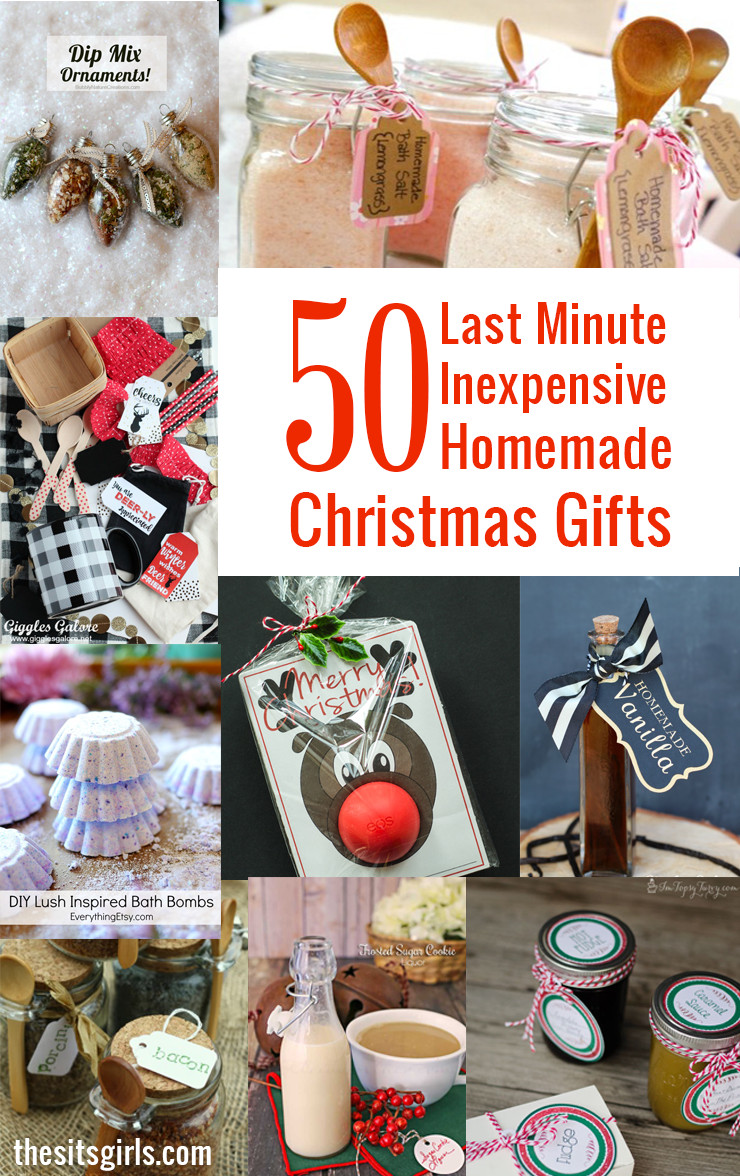 Holiday Gift Ideas Pinterest
 50 Last Minute Inexpensive Homemade Christmas Gifts