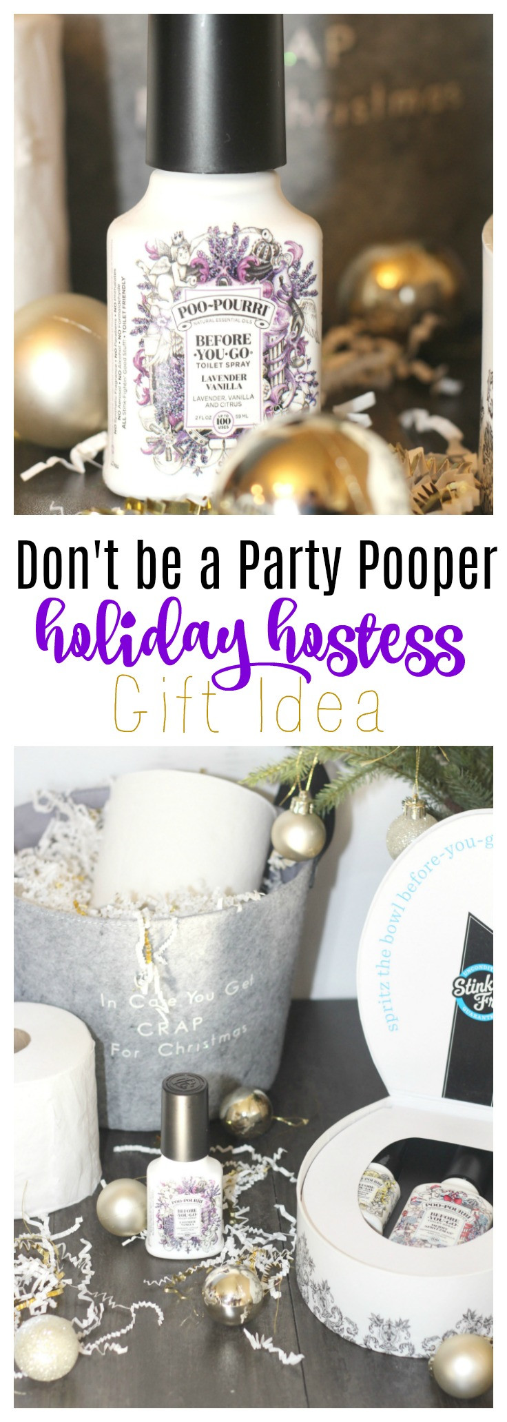 Holiday Party Hostess Gift Ideas
 Don t be a Party Pooper Holiday Hostess Gift Idea