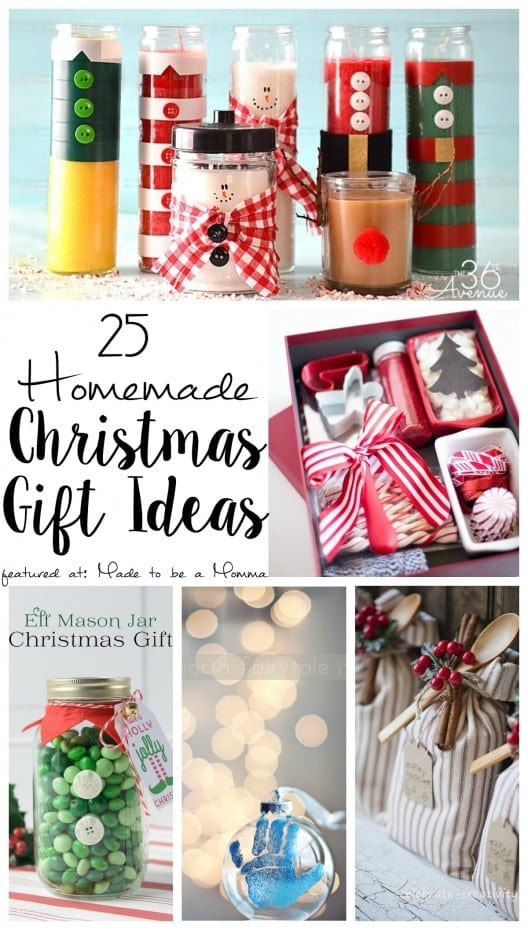 Homemade Holiday Gift Ideas
 Handmade Christmas Gift Ideas