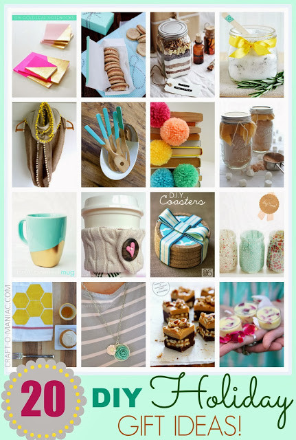 Homemade Holiday Gift Ideas
 Top 20 DIY Holiday Gift Ideas