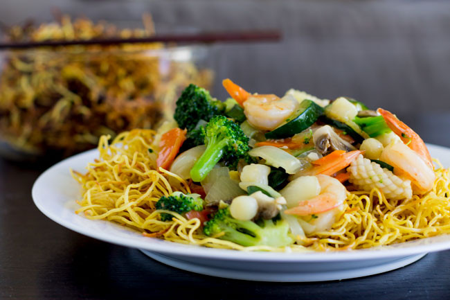 Hong Kong Noodles
 Hong Kong Crispy Noodles Savoring Spoon — Savoring Spoon