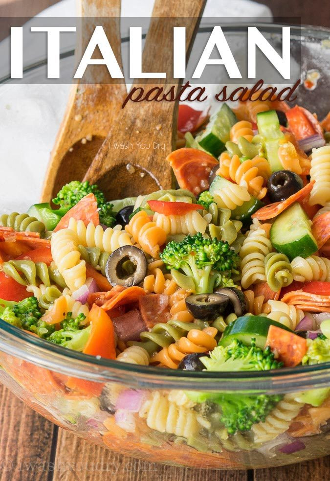Italian Pasta Salad Recipes
 Classic Italian Pasta Salad I Wash You Dry