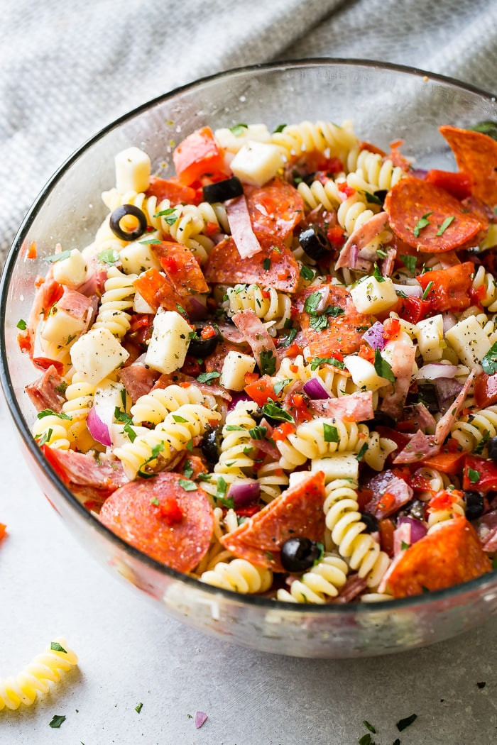 Italian Pasta Salad Recipes
 Easy Italian Pasta Salad [ Video] Oh Sweet Basil