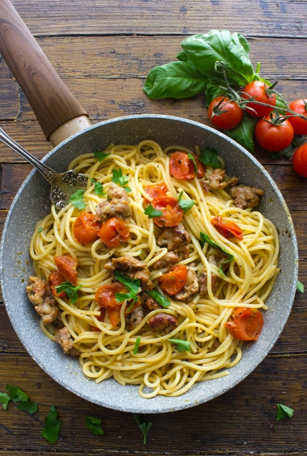 Italian Sausage Recipes Pasta
 Pasta with Italian Sausage and Fresh Tomatoes