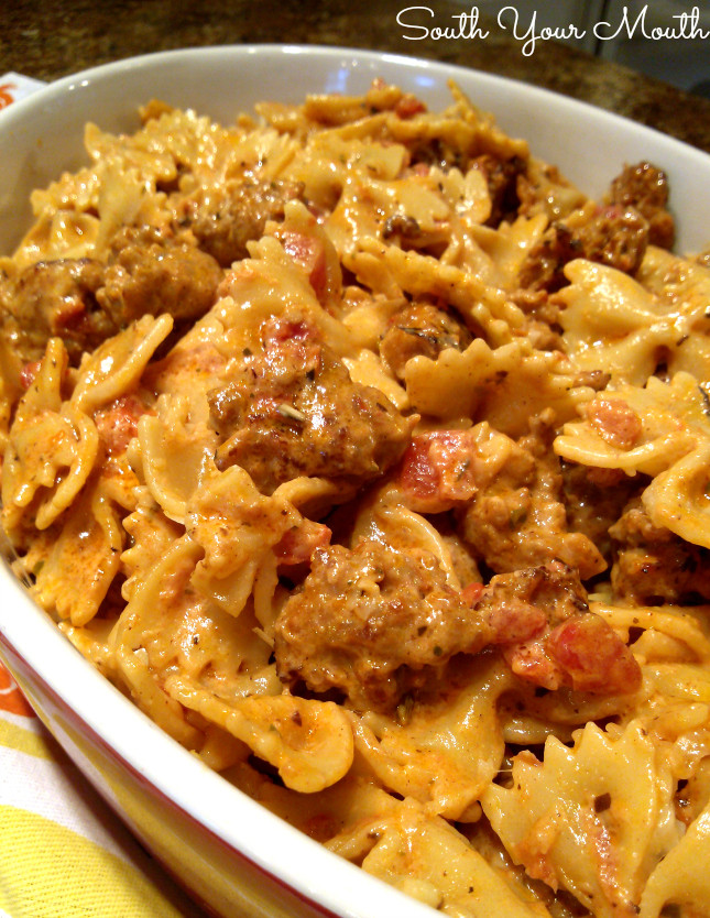 Italian Sausage Recipes Pasta
 South Your Mouth Italian Sausage and Pasta with Tomato
