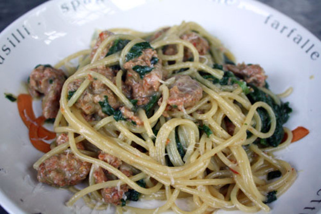 Italian Sausage Recipes Pasta
 Dinner Tonight Italian Sausage and Spinach Pasta Recipe