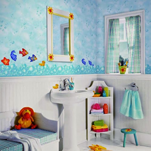 Kids Bathroom Accessories Sets
 Celebrity Homes Amazing Kids bathroom Wall décor ideas