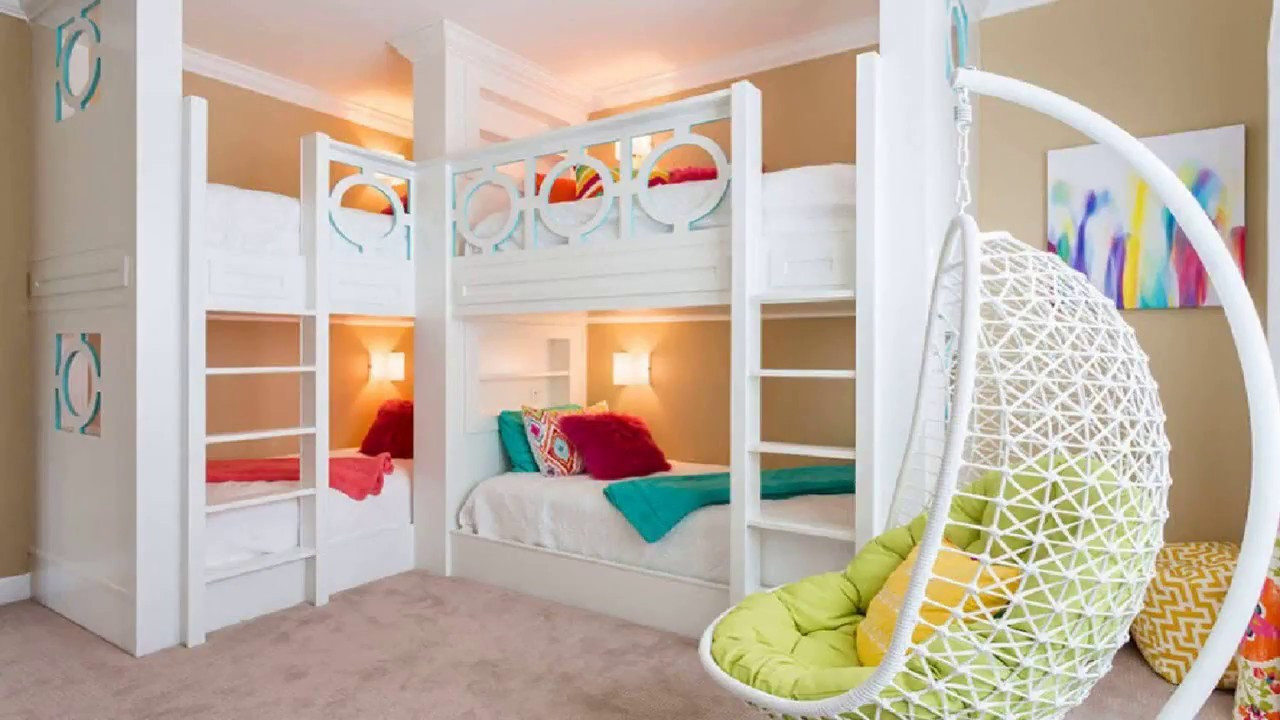 Kids Bedroom Loft
 40 Bunk Bed Ideas DIY For Kids Fort With Slide Desk For