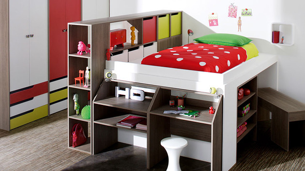 Kids Bedroom Loft
 Kid s Bedroom Furniture Exciting Loft Bed Designs