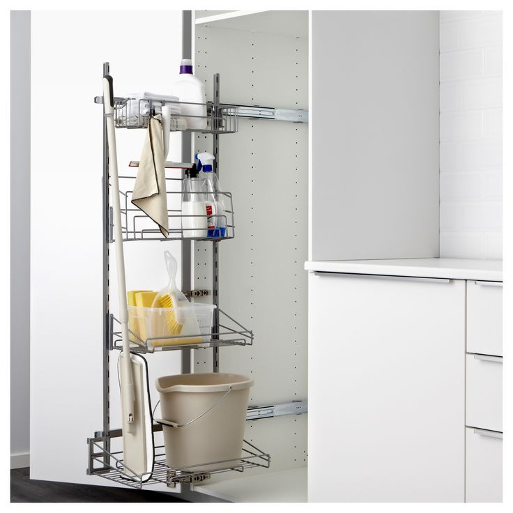 Kitchen Cabinet Organizers Ikea
 IKEA UTRUSTA Pull out rack for cleaning supplies in 2019