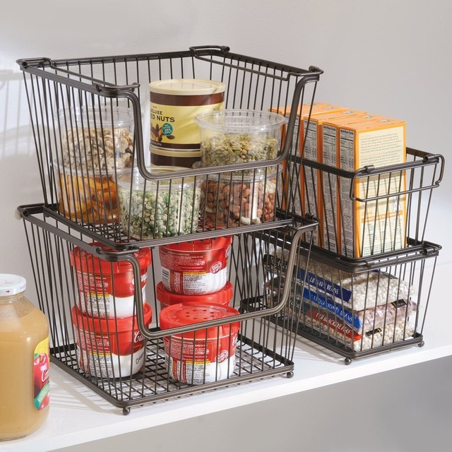 Kitchen Storage Baskets
 InterDesign York Lyra Open Organizer Bin Contemporary