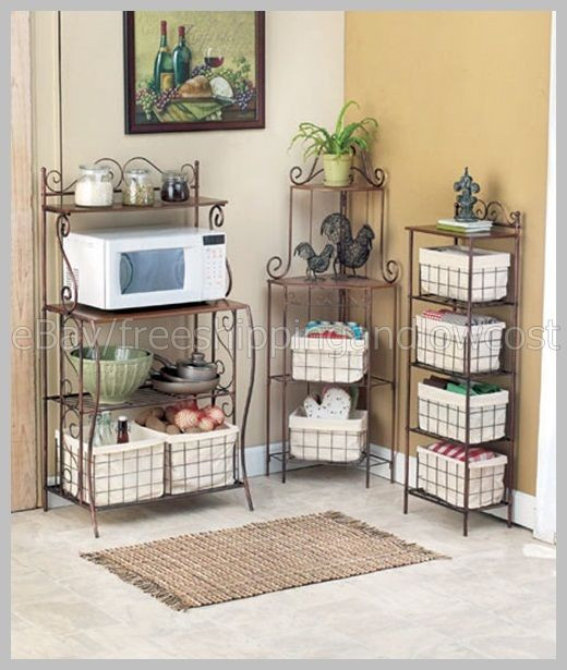 Kitchen Storage Baskets
 Metal Corner Shelves Organizer Kitchen Storage with