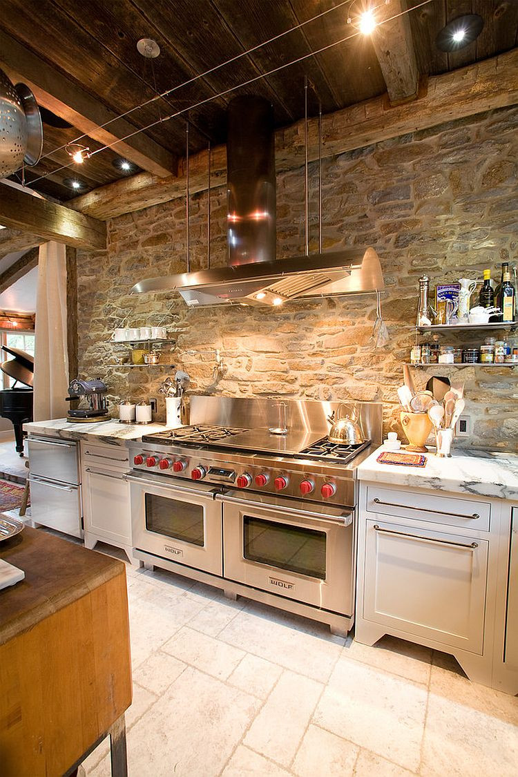 Kitchen Wall Designs
 30 Inventive Kitchens with Stone Walls