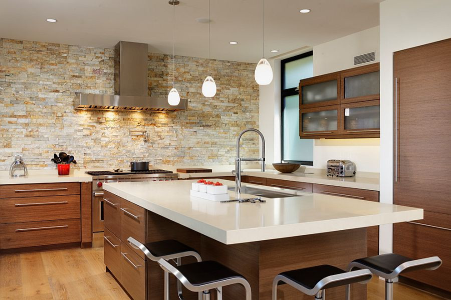 Kitchen Wall Designs
 30 Inventive Kitchens with Stone Walls
