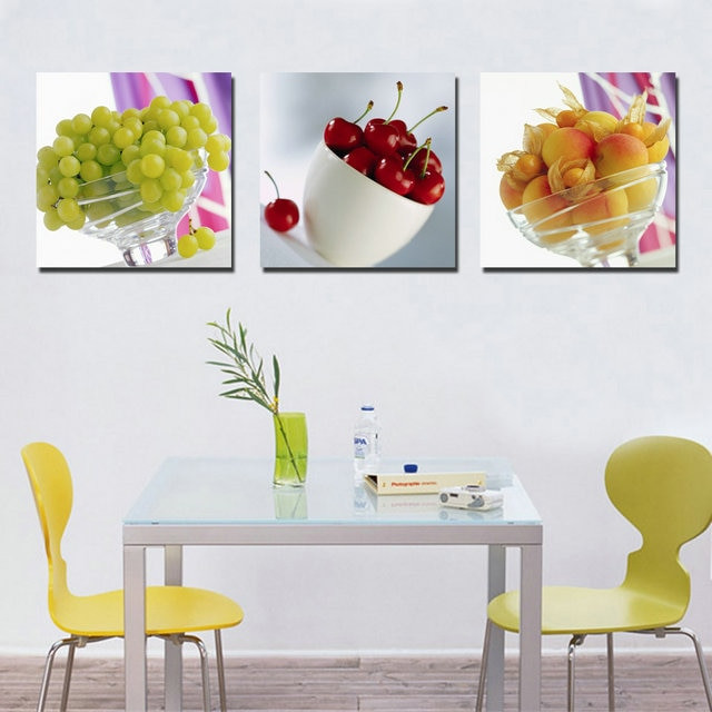 Kitchen Wall Pictures
 3 Piece Wall Art Picture painting cuadros Painting