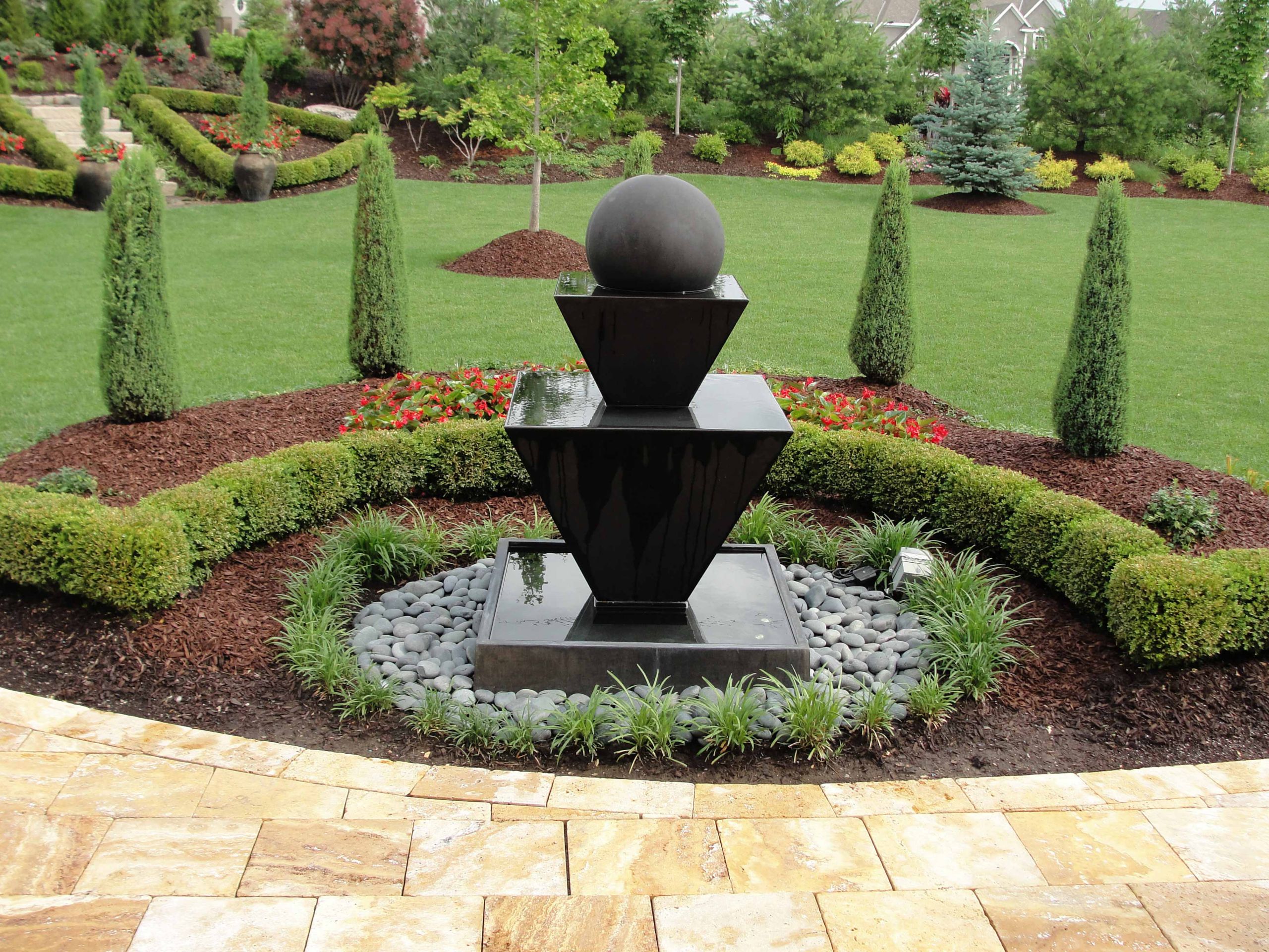 Landscape Fountain Design
 Custom Garden Fountains & Statuary in Kansas City at