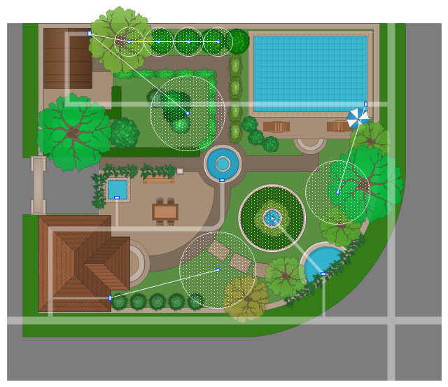 Landscape Fountain Plan
 Water munication plan