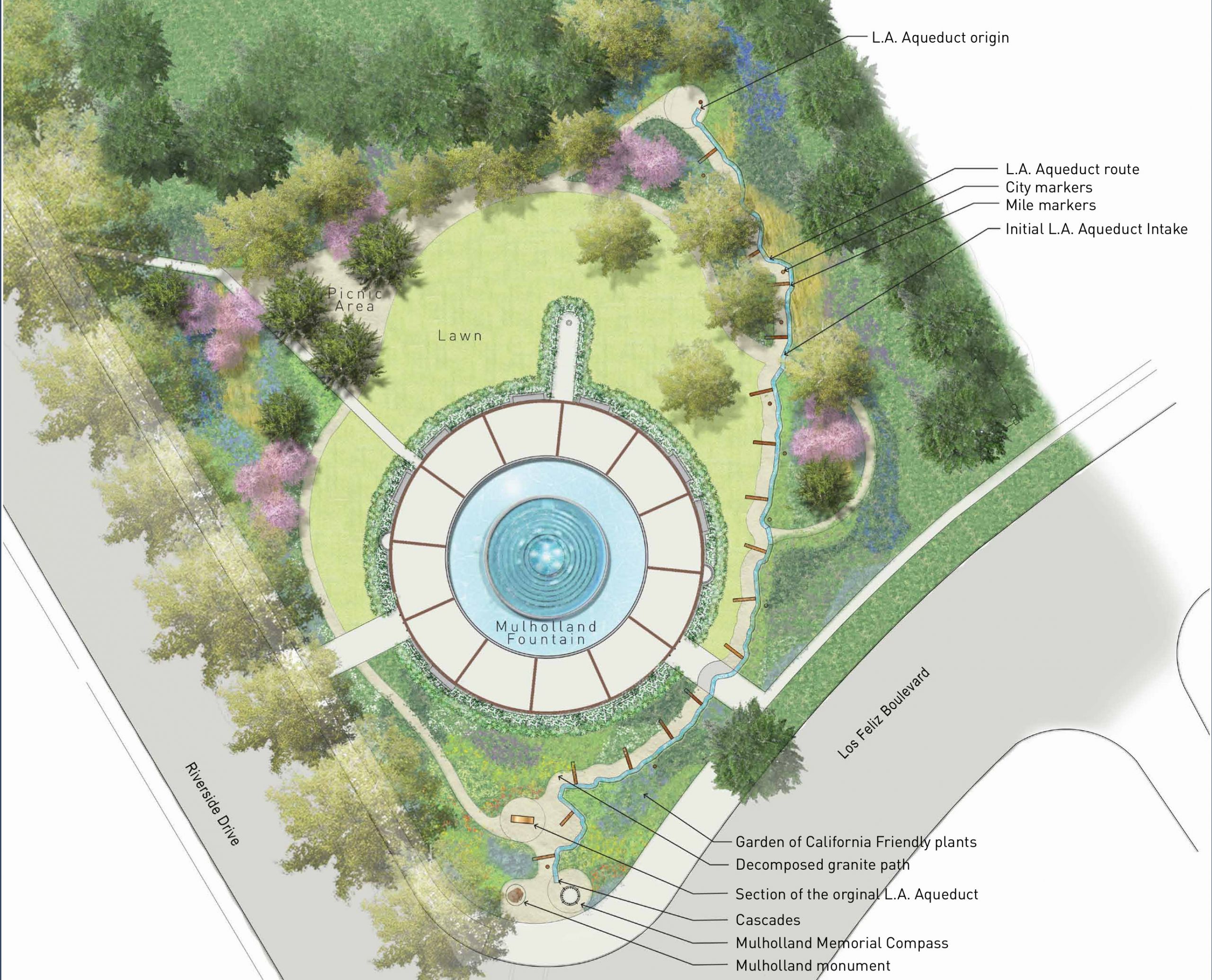 Landscape Fountain Plan
 41 Plan View Garden Fountain Standerwick Land Design