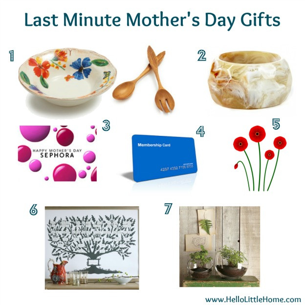 Last Minute Mothers Day Gift
 Last Minute Mother’s Day Gifts
