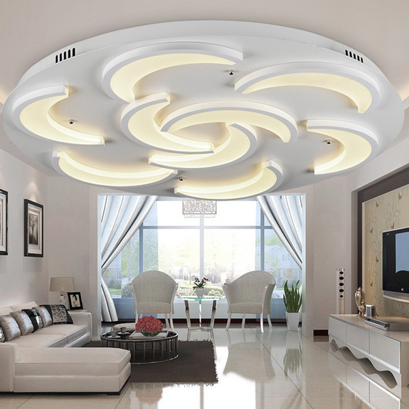 Living Room Flush Mount Lighting
 flush mount modern ceiling light for living room Moon