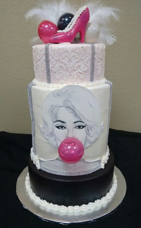 Marilyn Monroe Birthday Cake
 Marilyn Monroe cake by Mr B Chocolates Willmar MN