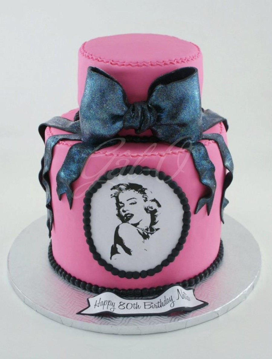 Marilyn Monroe Birthday Cake
 Marilyn Monroe Pink Bow Cake CakeCentral
