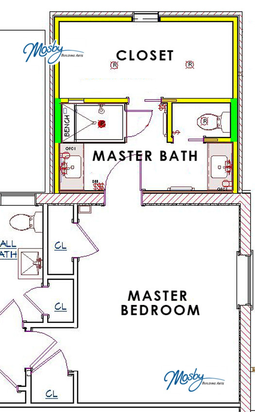 Master Bathroom Floor Plan
 Create a Master Suite with a Bathroom Addition