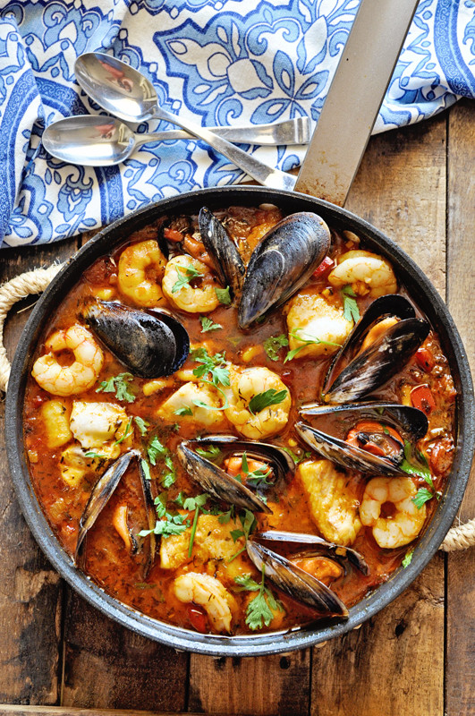 Mediterranean Seafood Stew
 Mediterranean Seafood Stew Zarzuela de Pescado Spain