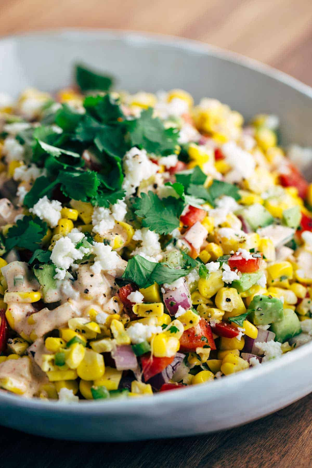 Mexican Street Corn Salad
 Mexican Street Corn Salad with Chipotle Dressing