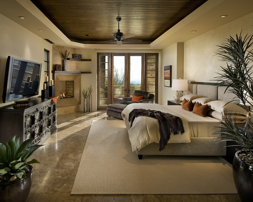 Modern Master Bedroom Ideas
 Modern Spanish Traditional Interior Design by Ownby