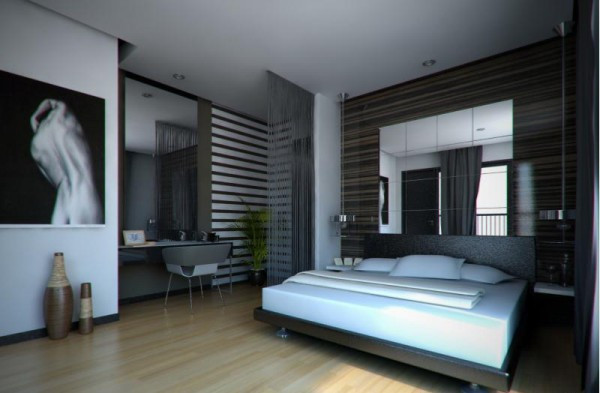 Modern Mens Bedroom
 Modern Masculine Bedroom Designs