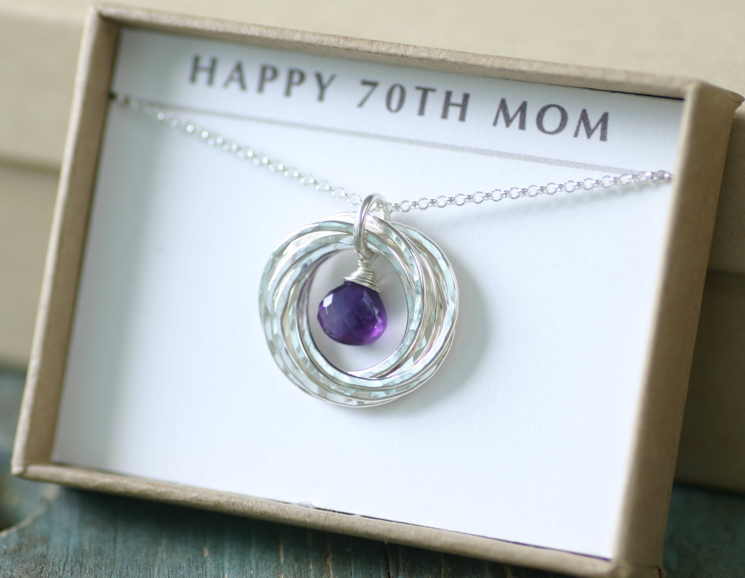 Mother 70Th Birthday Gift Ideas
 70th birthday t for mother necklace amethyst February