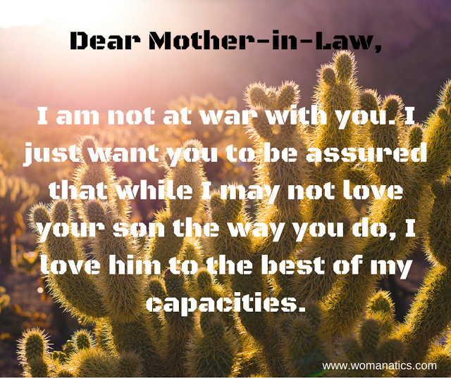 Mother In Law And Daughter In Law Relationship Quotes
 Dear Mother In Law Please Don t Do These 7 Things To Your