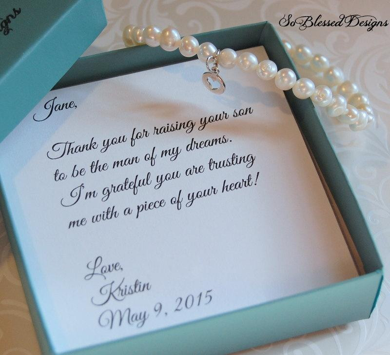 Mother In Law Wedding Gift Ideas
 Mother The Groom Bracelet Mother Bride Bracelet