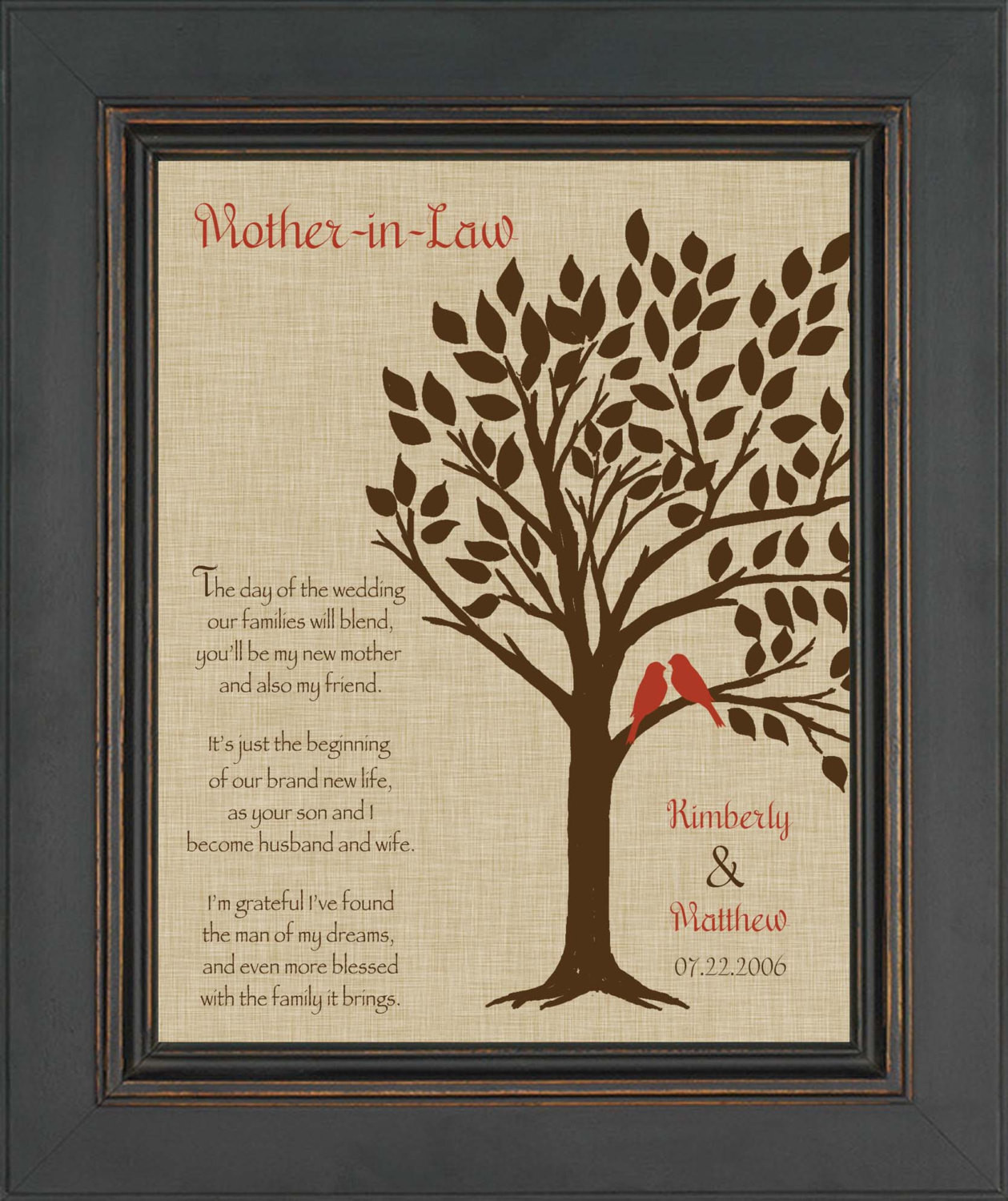 Mother In Law Wedding Gift Ideas
 Wedding Gift for Mother In Law Future Mom In Law Gift