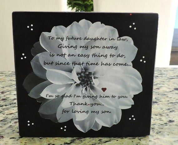 Mother In Law Wedding Gift Ideas
 Future Daughter in Law Gift Wel e To The Family Gift