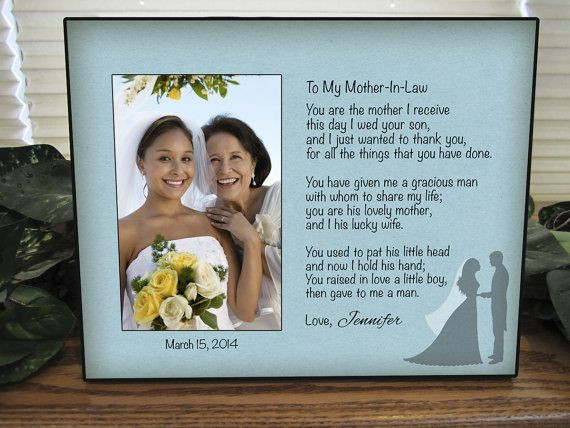 Mother In Law Wedding Gift Ideas
 Mother In Law Gift Personalized Mother In Law Picture