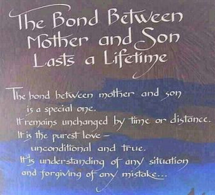 Mother Quotes To Son
 Mother Son Bond Quotes QuotesGram