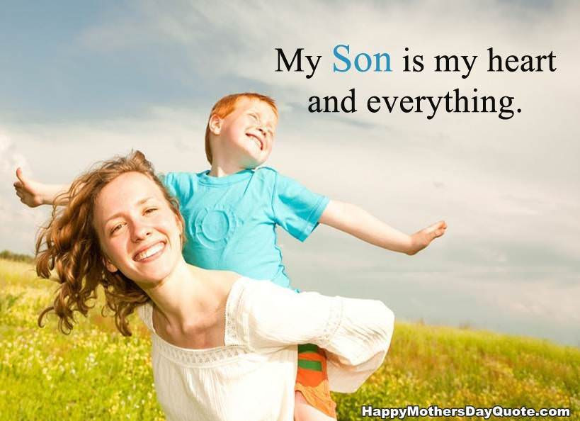 Mother Son Relationship Quotes
 From Mother To Son Quotes Love about Sweet Relationship
