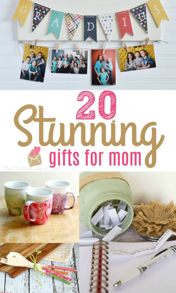 Mother's Day 2018 Gift Ideas
 20 Stunning DIY Gift Ideas for Mom The Thrifty Couple