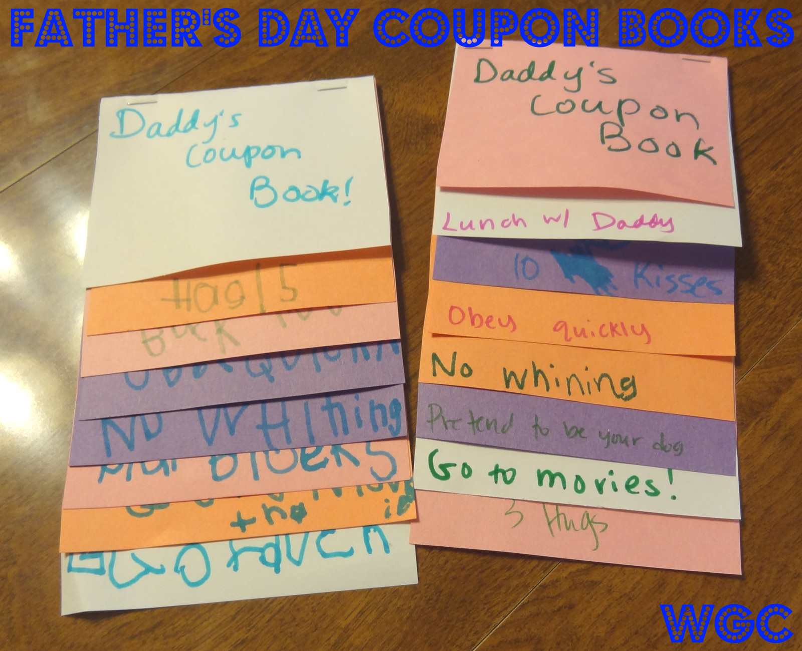 Mother's Day Coupon Book Ideas
 20 Father Day Gift Ideas