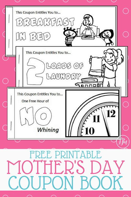 Mother's Day Coupon Book Ideas
 Free Printable Coupon Book for Mom