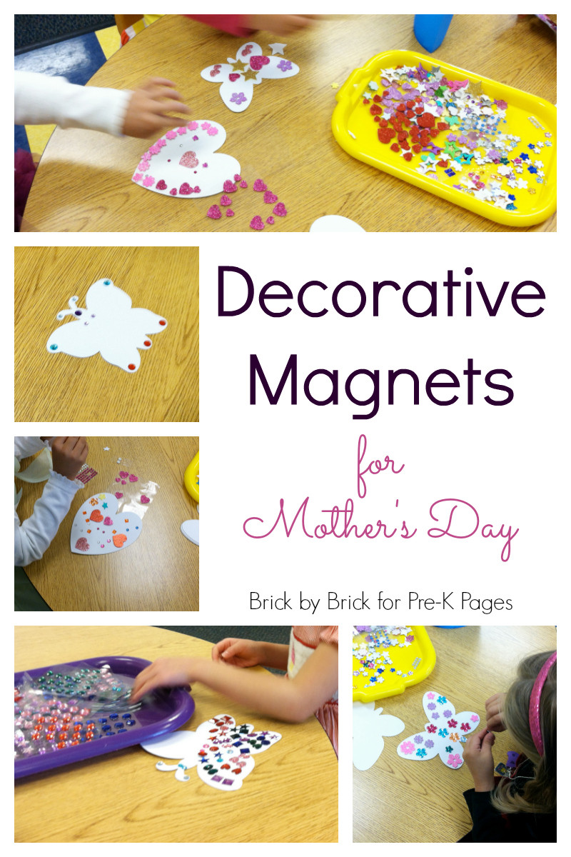 Mother's Day Craft For Kindergarten
 Decorative Magnet Gift for Mother s Day Pre K Pages