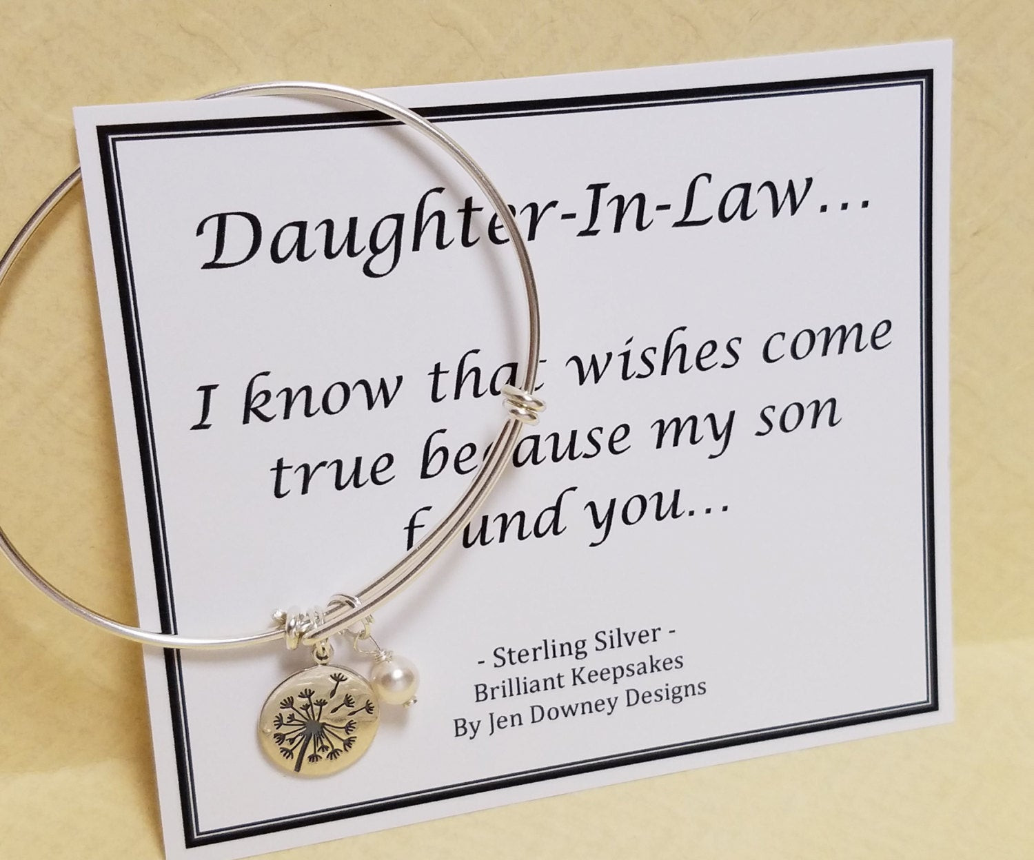 Mother'S Day Gift Ideas For Daughter In Law
 Daughter In Law Gift Idea Wishes e True Sterling Silver