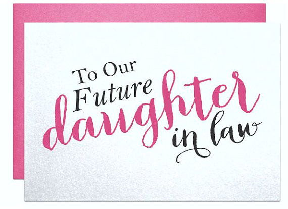 Mother'S Day Gift Ideas For Daughter In Law
 Future daughter in law wedding card for daughter in law