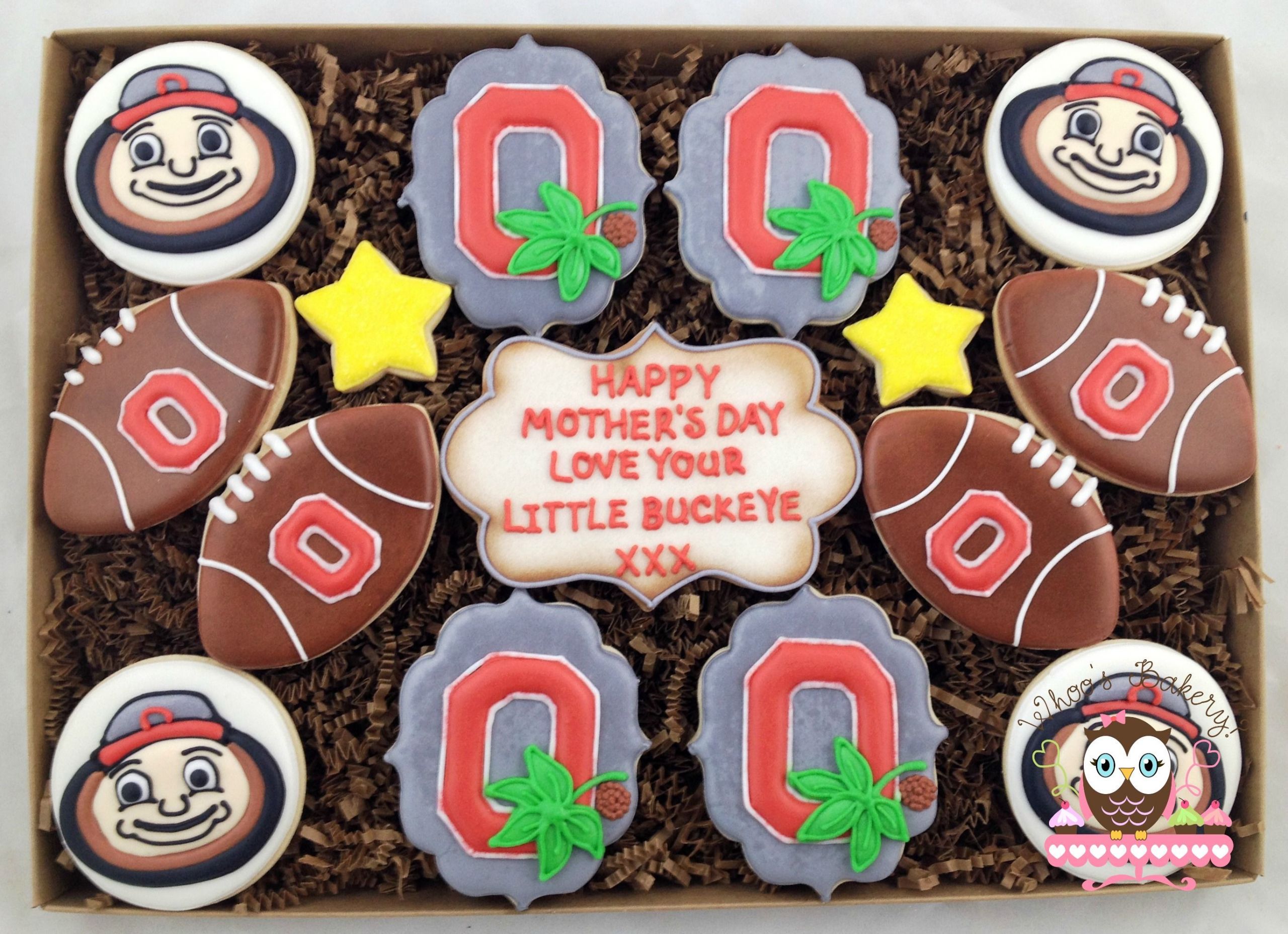 Mother'S Day Gift Ideas Out Of State
 Custom design Ohio State Mother s Day Cookies